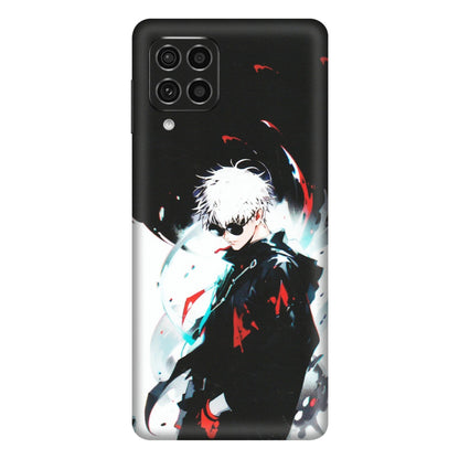 Samsung M/F/Note/Flip and C Phone Skins (All Models) - Gojo Powerful Charater Kaisen Anime - Matte Finish (M-144) Samsung Galaxy F62