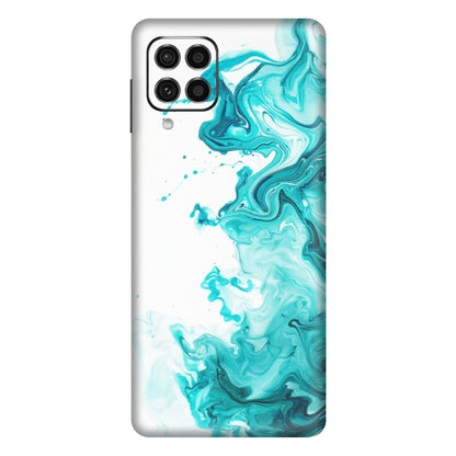 Samsung M/F/Note/Flip and C Phone Skins (All Models) - Sky Blue Abstract Colour - Matte Finish (M-146) Samsung Galaxy F62
