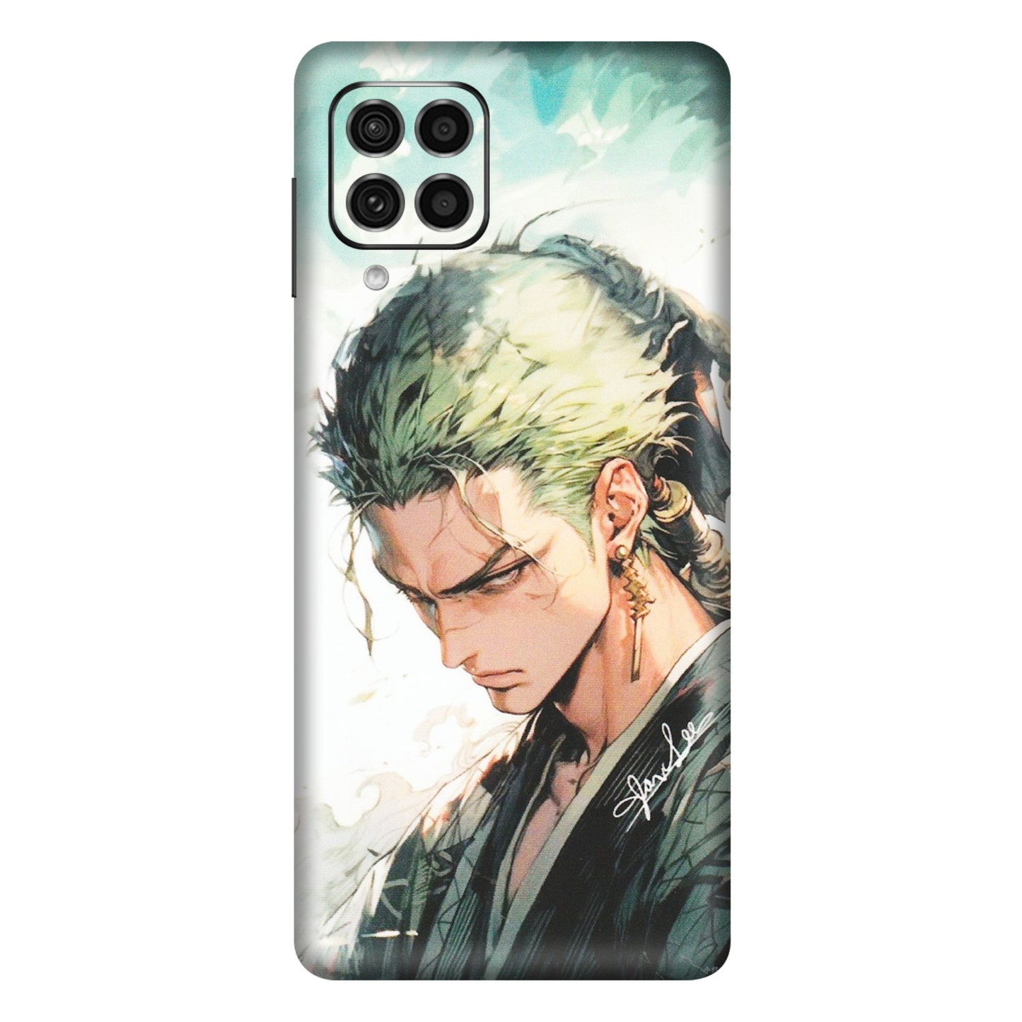 Samsung M/F/Note/Flip and C Phone Skins (All Models) - Pirate Hunter One Piece Anime - Matte Finish (M-157) Samsung Galaxy F62