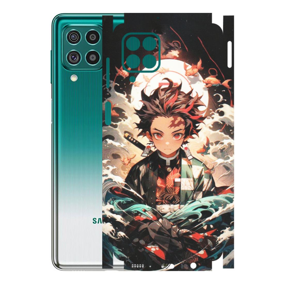 Samsung M/F/Note/Flip and C Phone Skins (All Models) - Tanjiro Demon Slayer Anime - Matte Finish (M-158) Samsung Galaxy F62