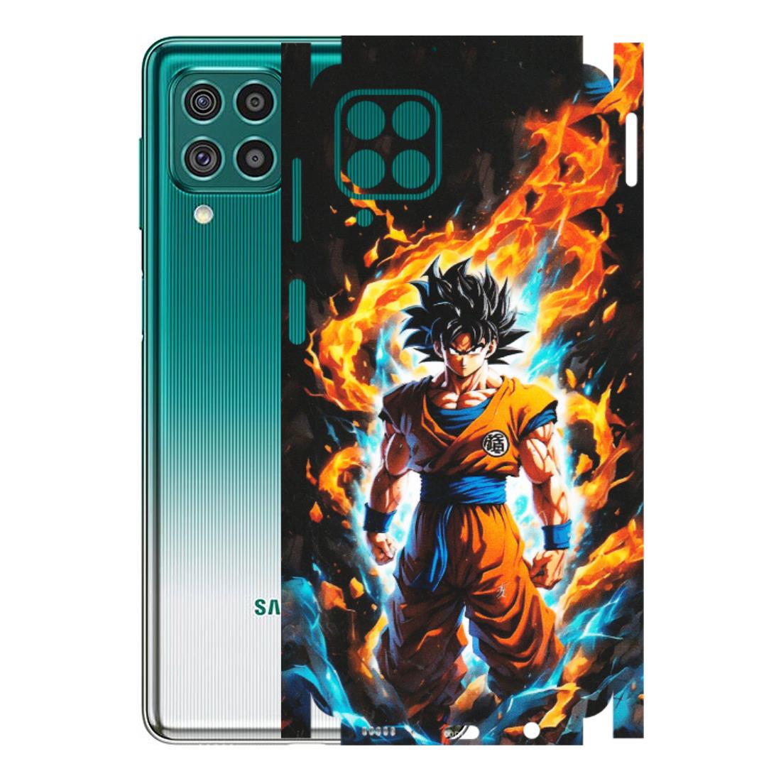 Samsung M/F/Note/Flip and C Phone Skins (All Models) - Goku Transformation Anime - Matte Finish (M-159) Samsung Galaxy F62