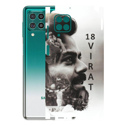Samsung M/F/Note/Flip and C Phone Skins (All Models) - Virat Kohli Cricketer - Matte Finish (M-163) Samsung Galaxy F62