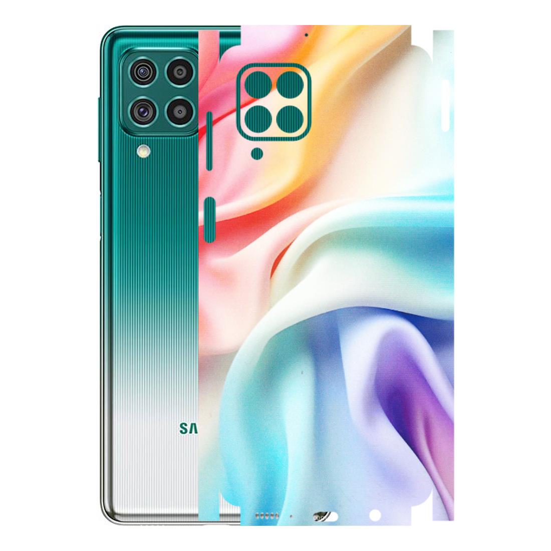 Samsung M/F/Note/Flip and C Phone Skins (All Models) - Colourful Silk Cloth - Matte Finish (M-165) Samsung Galaxy F62