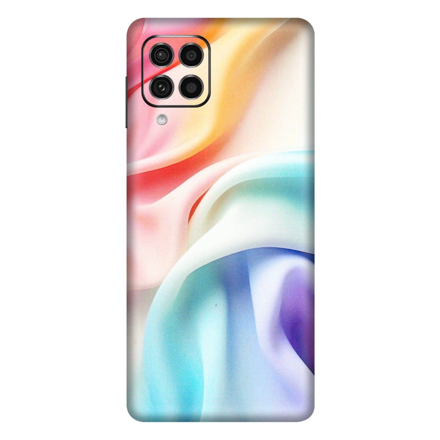 Samsung M/F/Note/Flip and C Phone Skins (All Models) - Colourful Silk Cloth - Matte Finish (M-165) Samsung Galaxy F62