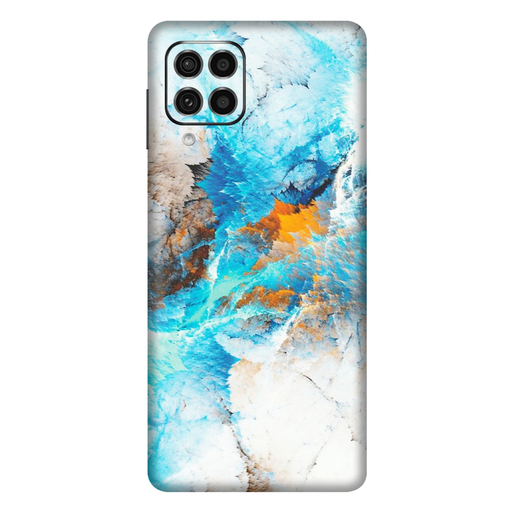 Samsung M/F/Note/Flip and C Phone Skins (All Models) - Blue Waves Abstract - Matte Finish (M-19) Samsung Galaxy F62