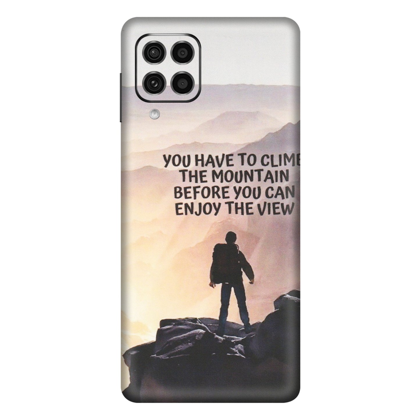 Samsung M/F/Note/Flip and C Phone Skins (All Models) - Motivational Hiking Mountain - Matte Finish (M-28) Samsung Galaxy F62