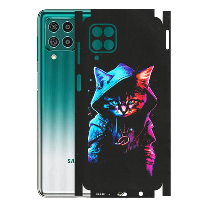 Samsung M/F/Note/Flip and C Phone Skins (All Models) - Cyberpunk Cat - Matte Finish (M-45) Samsung Galaxy F62