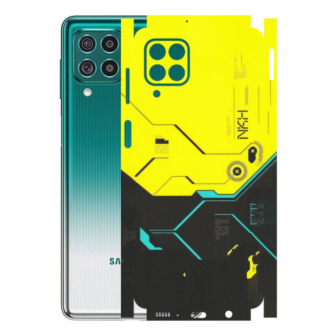 Samsung M/F/Note/Flip and C Phone Skins (All Models) - Black Yellow Technica - Matte Finish (M-53) Samsung Galaxy F62
