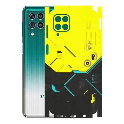 Samsung M/F/Note/Flip and C Phone Skins (All Models) - Black Yellow Technica - Matte Finish (M-53) Samsung Galaxy F62