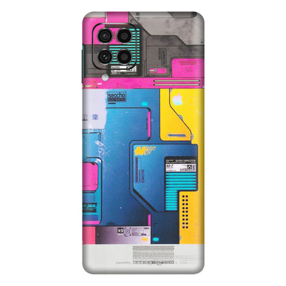 Samsung M/F/Note/Flip and C Phone Skins (All Models) - Colourfull Motherboard Internals - Matte Finish (M-55) Samsung Galaxy F62