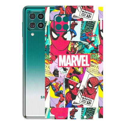 Samsung M/F/Note/Flip and C Phone Skins (All Models) - Marvel Comic Spiderman Grafitti - Matte Finish (M-72) Samsung Galaxy F62