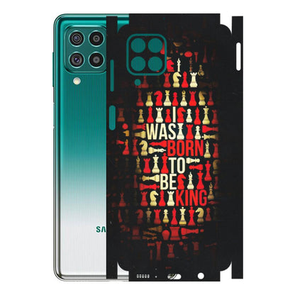 Samsung M/F/Note/Flip and C Phone Skins (All Models) - Born To Be King - Matte Finish (M-73) Samsung Galaxy F62