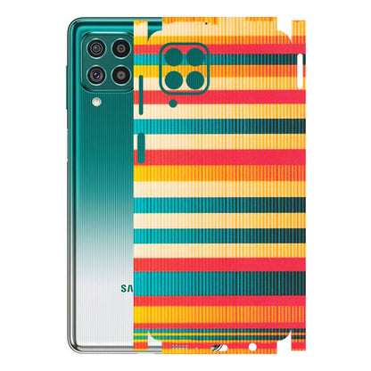Samsung M/F/Note/Flip and C Phone Skins (All Models) - Colourful Stripes Soothing Effect - Matte Finish (M-86) Samsung Galaxy F62