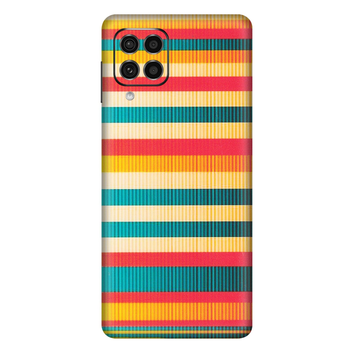 Samsung M/F/Note/Flip and C Phone Skins (All Models) - Colourful Stripes Soothing Effect - Matte Finish (M-86) Samsung Galaxy F62