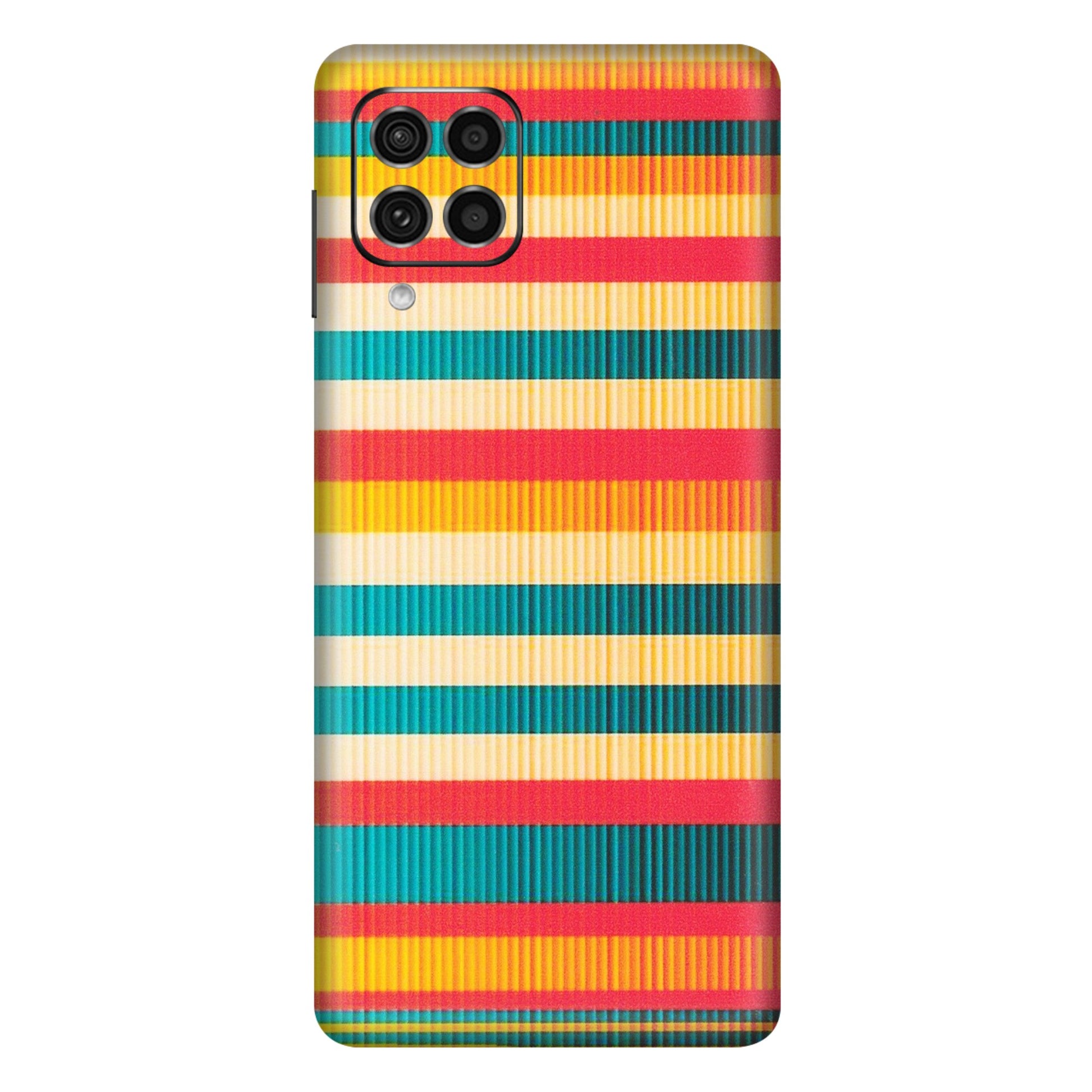 Samsung M/F/Note/Flip and C Phone Skins (All Models) - Colourful Stripes Soothing Effect - Matte Finish (M-86) Samsung Galaxy F62