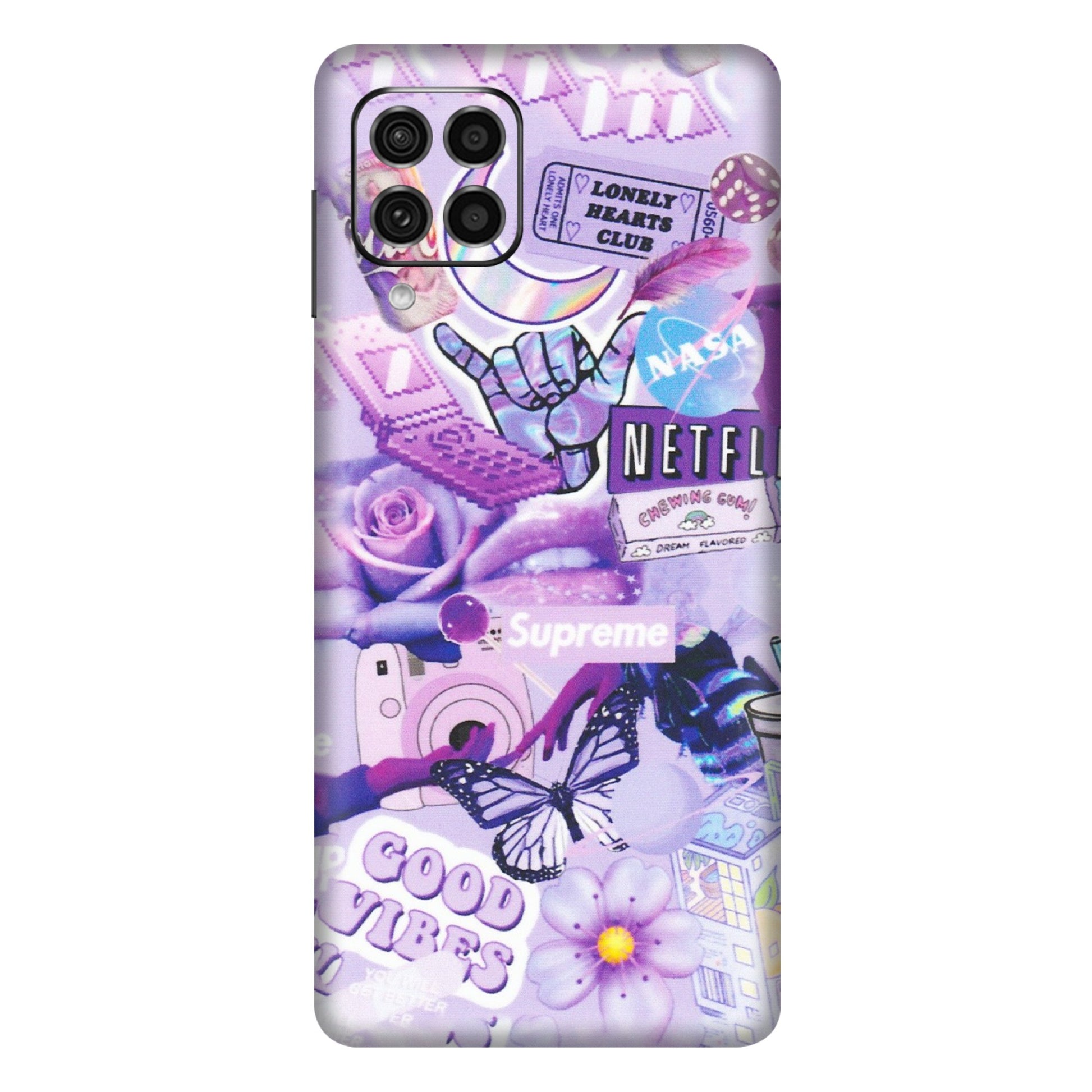Samsung M/F/Note/Flip and C Phone Skins (All Models) - Supreme Purple Magic - Matte Finish (M-88) Samsung Galaxy F62