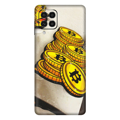 Samsung M/F/Note/Flip and C Phone Skins (All Models) - Billionaire Bitcoin Collection - Matte Finish (M-92) Samsung Galaxy F62