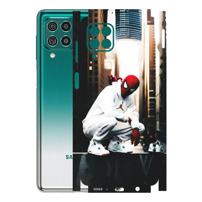 Samsung M/F/Note/Flip and C Phone Skins (All Models) - Sportsman Spider Man - Matte Finish (M-94) Samsung Galaxy F62