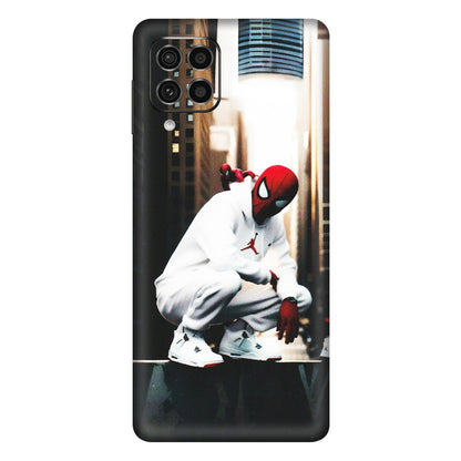 Samsung M/F/Note/Flip and C Phone Skins (All Models) - Sportsman Spider Man - Matte Finish (M-94) Samsung Galaxy F62