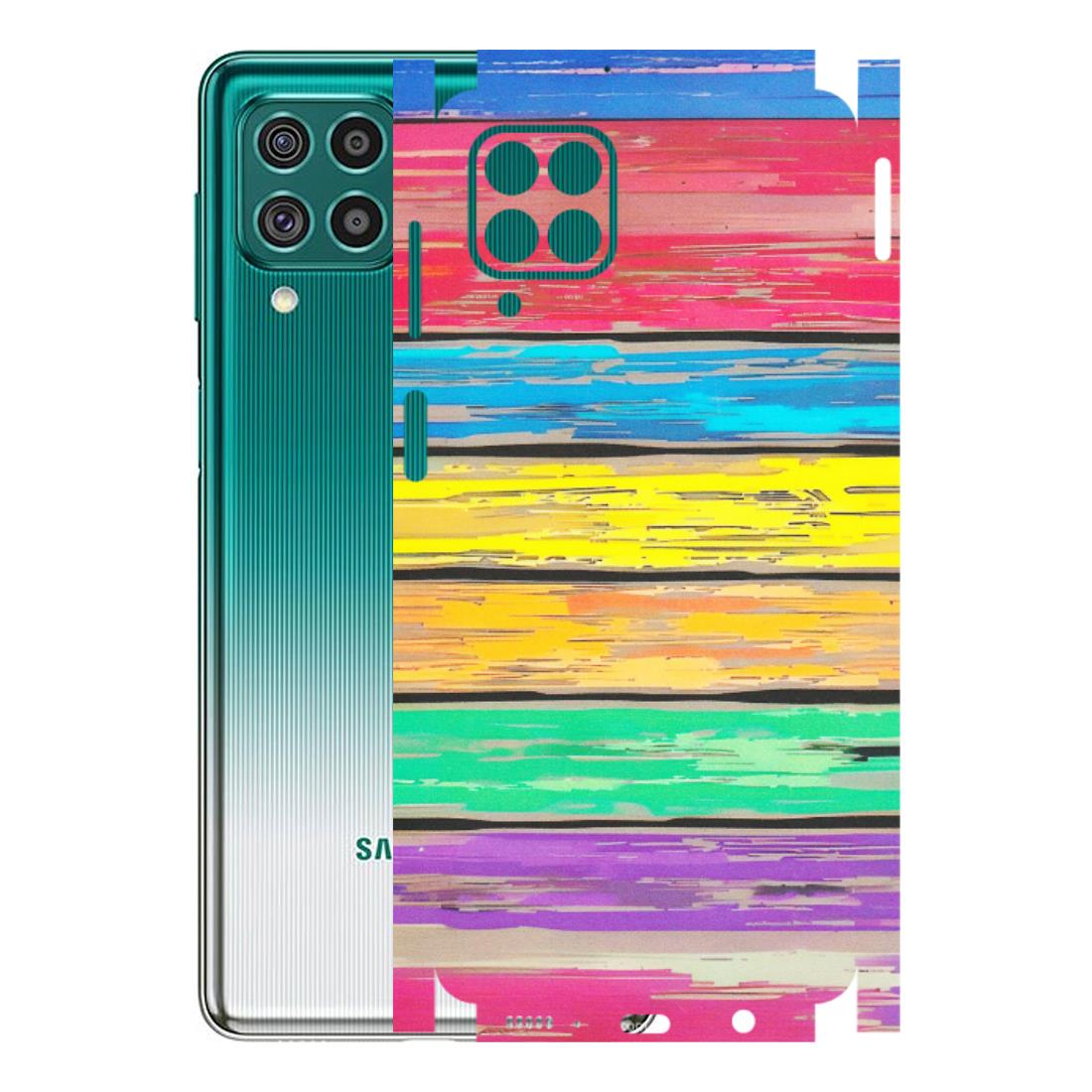 Samsung M/F/Note/Flip and C Phone Skins (All Models) - Multi Colour Wooden Wall - Matte Finish (M-96) Samsung Galaxy F62
