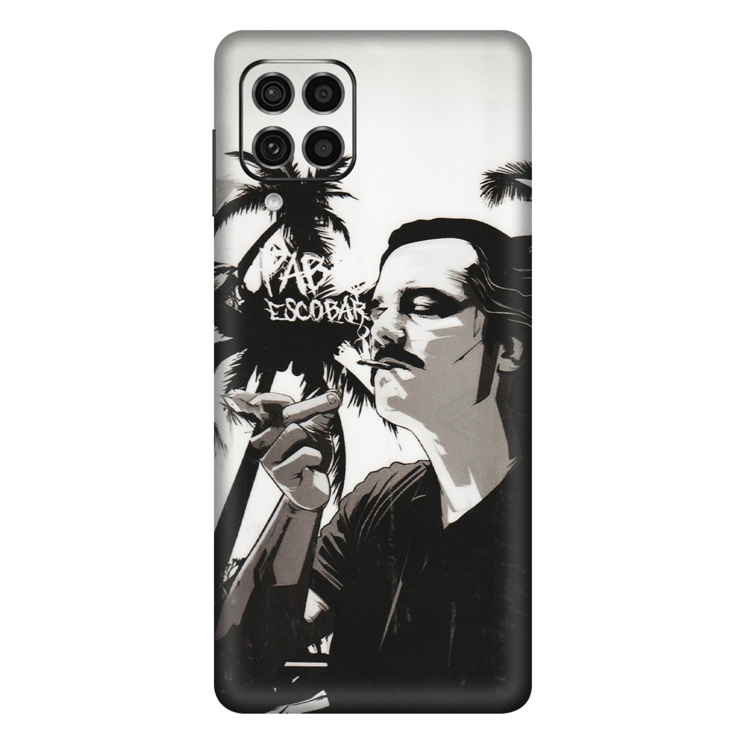 Samsung M/F/Note/Flip and C Phone Skins (All Models) - Pab Escobar - Transparent Finish (T-05) Samsung Galaxy F62