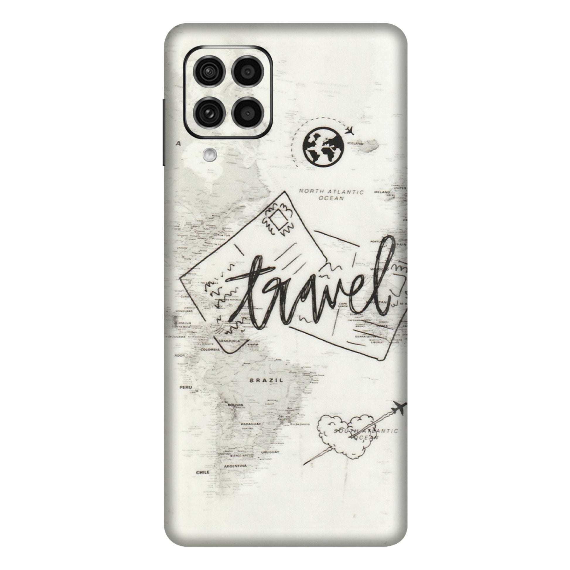 Samsung M/F/Note/Flip and C Phone Skins (All Models) - Travel Ticket - Transparent Finish (T-06) Samsung Galaxy F62