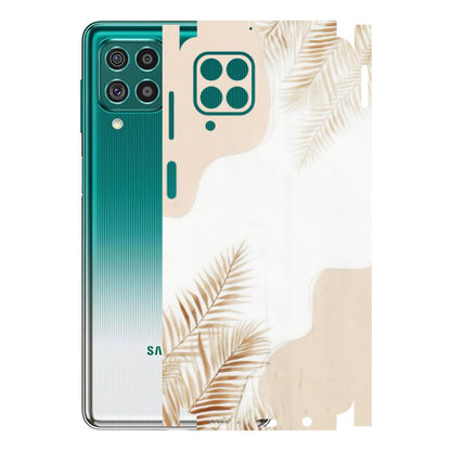 Samsung M/F/Note/Flip and C Phone Skins (All Models) - Gold Petals Abstract - Transparent Finish (T-08) Samsung Galaxy F62