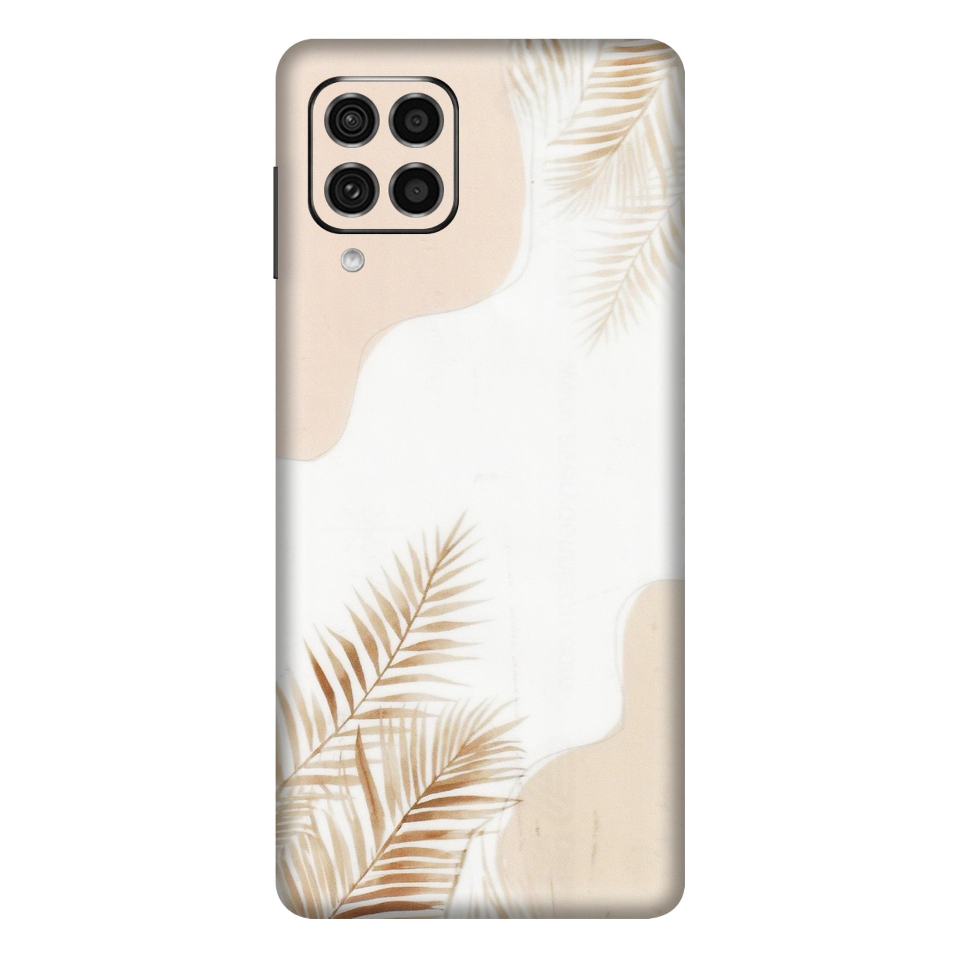 Samsung M/F/Note/Flip and C Phone Skins (All Models) - Gold Petals Abstract - Transparent Finish (T-08) Samsung Galaxy F62
