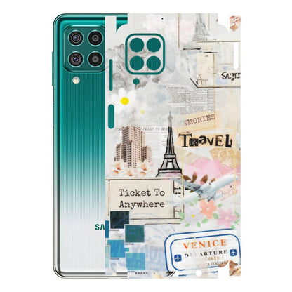 Samsung M/F/Note/Flip and C Phone Skins (All Models) - Travel Memories - Transparent Finish (T-09) Samsung Galaxy F62