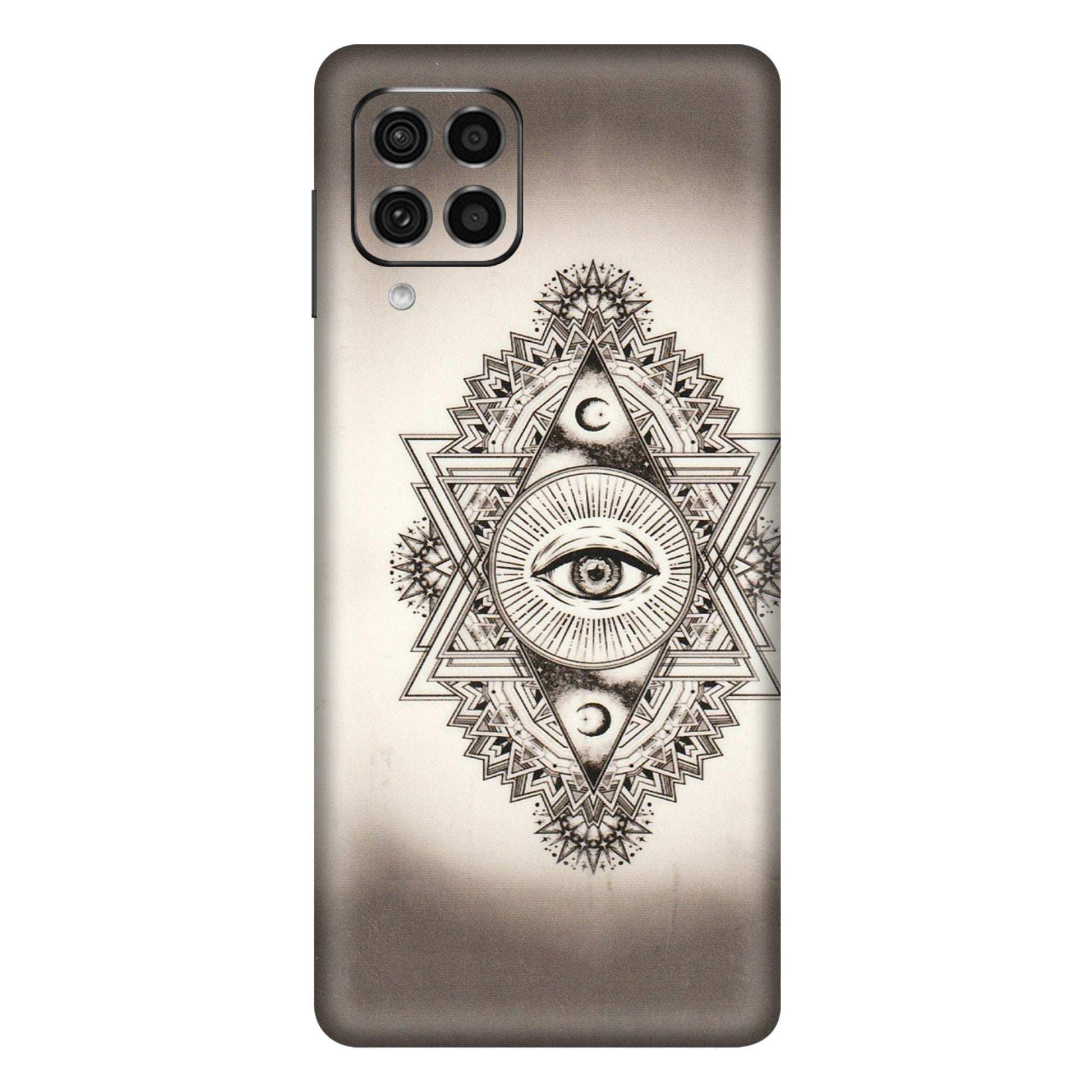Samsung M/F/Note/Flip and C Phone Skins (All Models) - Illuminati Great Eye - Transparent Finish (T-14) Samsung Galaxy F62