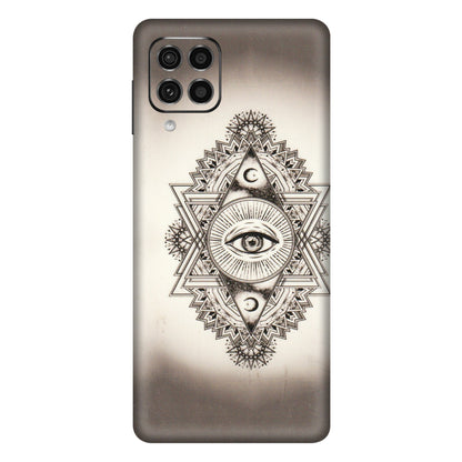 Samsung M/F/Note/Flip and C Phone Skins (All Models) - Illuminati Great Eye - Transparent Finish (T-14) Samsung Galaxy F62