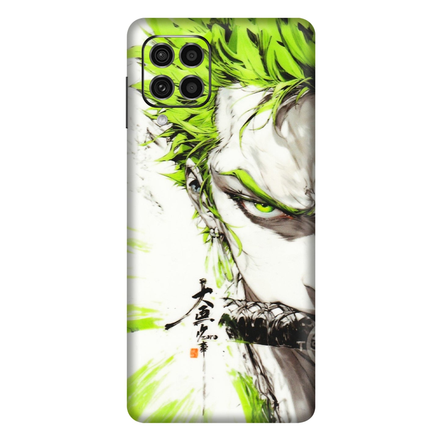 Samsung M/F/Note/Flip and C Phone Skins (All Models) - Roro Taku Anime - Transparent Finish (T-18) Samsung Galaxy F62
