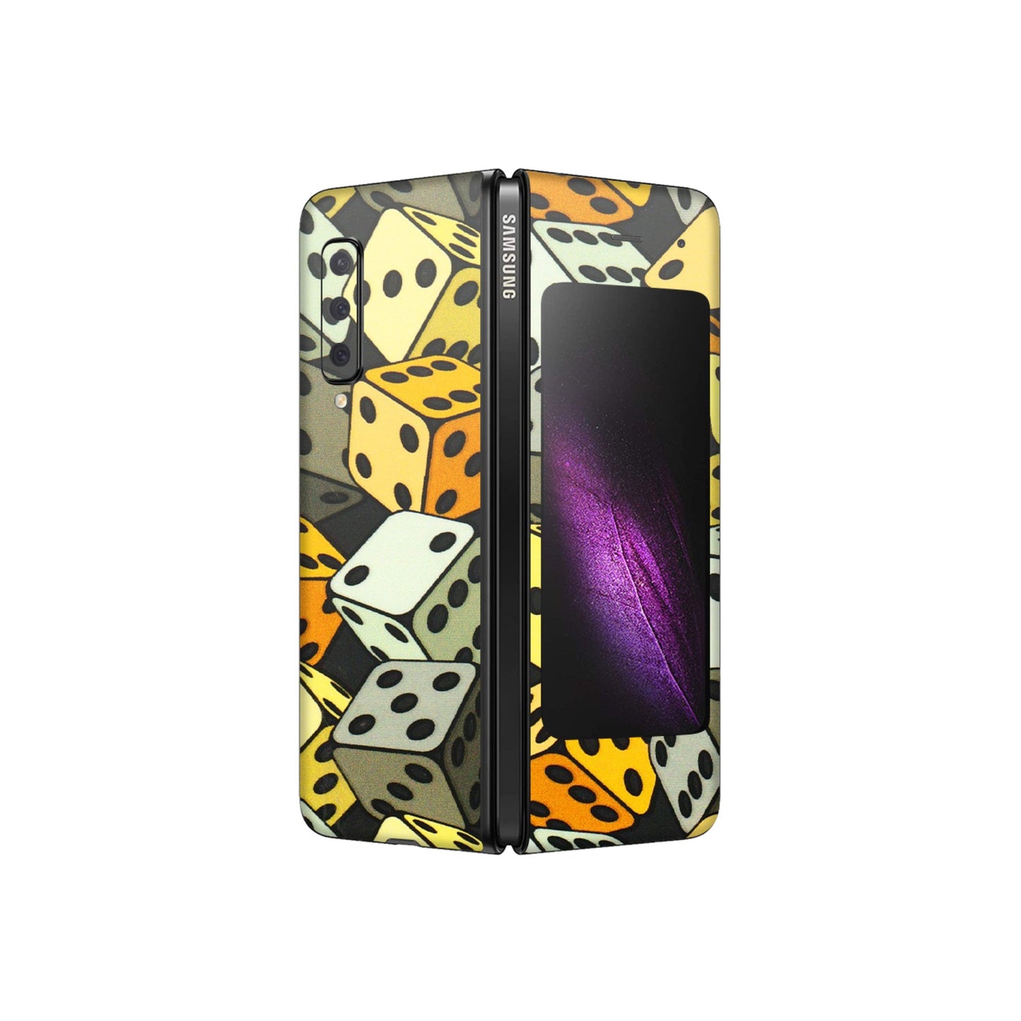 Samsung M/F/Note/Flip and C Phone Skins (All Models) - Dices Of Life - 3D Embossed Finish (L-04) Samsung Galaxy Fold