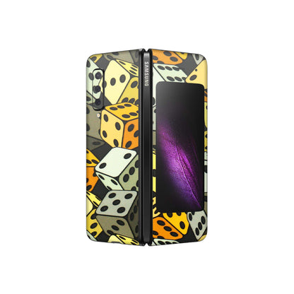 Samsung M/F/Note/Flip and C Phone Skins (All Models) - Dices Of Life - 3D Embossed Finish (L-04) Samsung Galaxy Fold