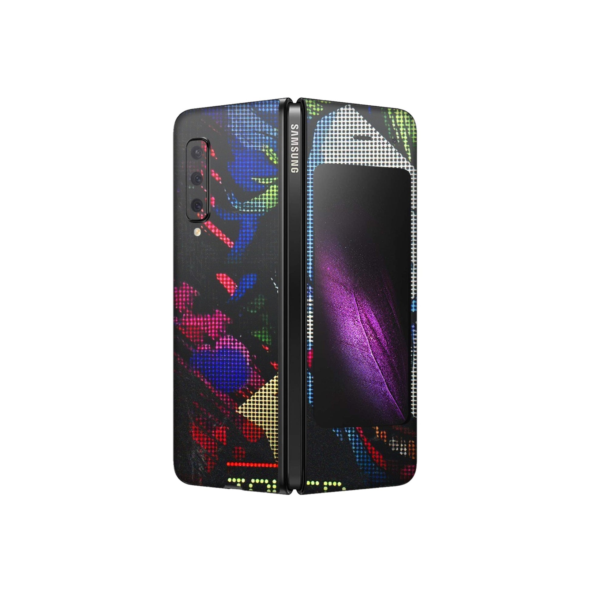 Samsung M/F/Note/Flip and C Phone Skins (All Models) - Joker Dot Matrix - 3D Embossed Finish (L-08) Samsung Galaxy Fold