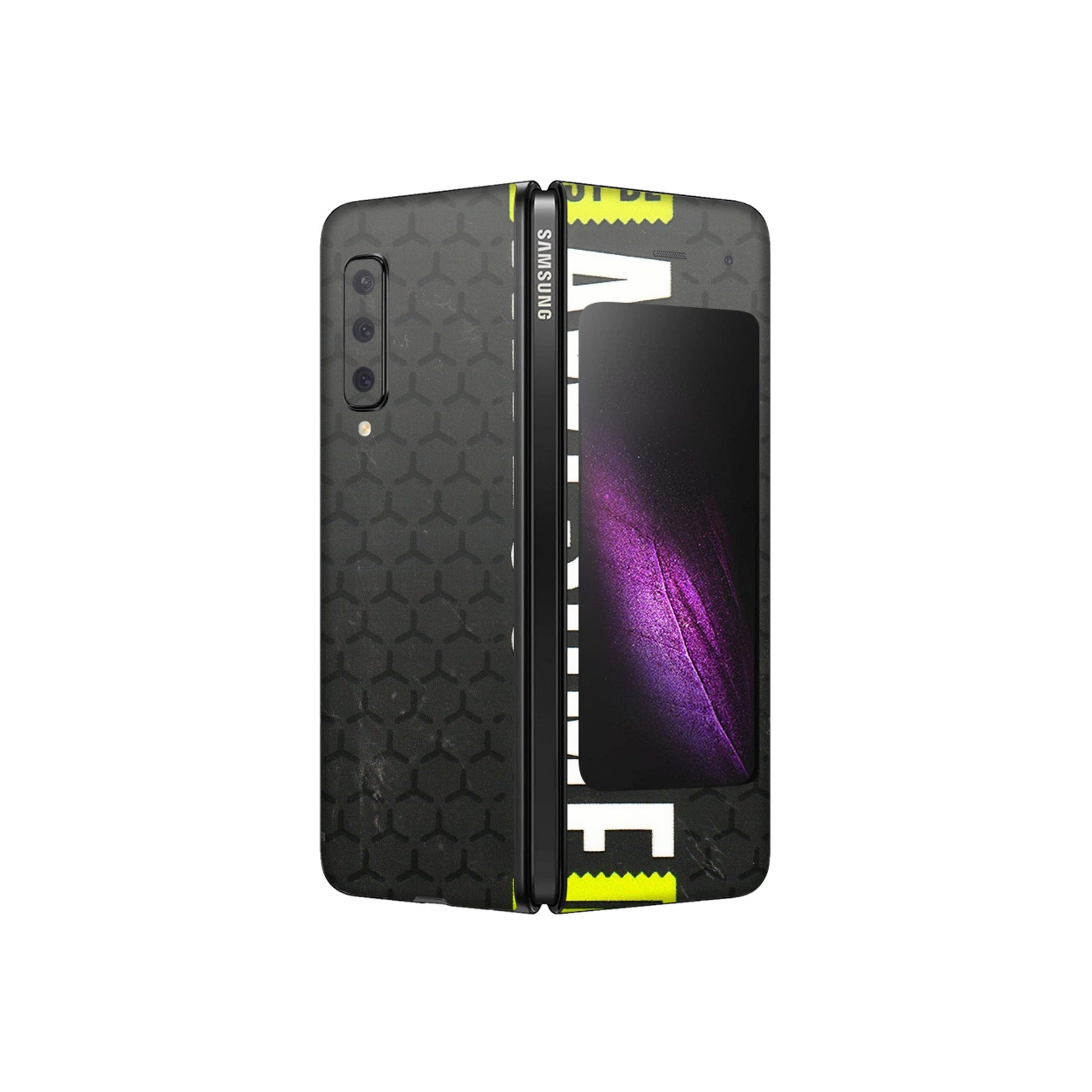 Samsung M/F/Note/Flip and C Phone Skins (All Models) - Just Be Awesome - 3D Embossed Finish (L-101) Samsung Galaxy Fold