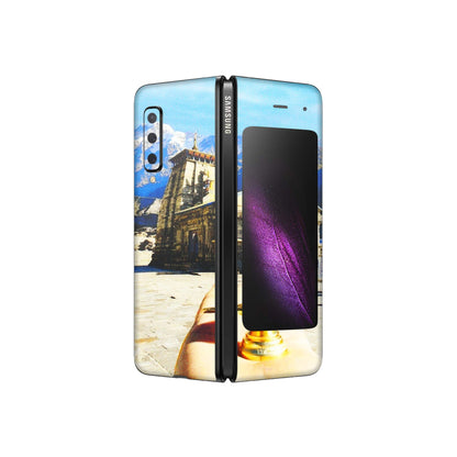 Samsung M/F/Note/Flip and C Phone Skins (All Models) - Beauty of Kedarnath - 3D Embossed Finish (L-108) Samsung Galaxy Fold