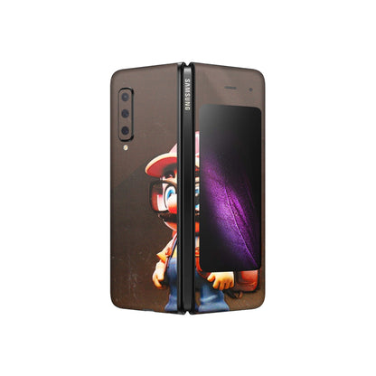 Samsung M/F/Note/Flip and C Phone Skins (All Models) - Little Mario - 3D Embossed Finish (L-119) Samsung Galaxy Fold