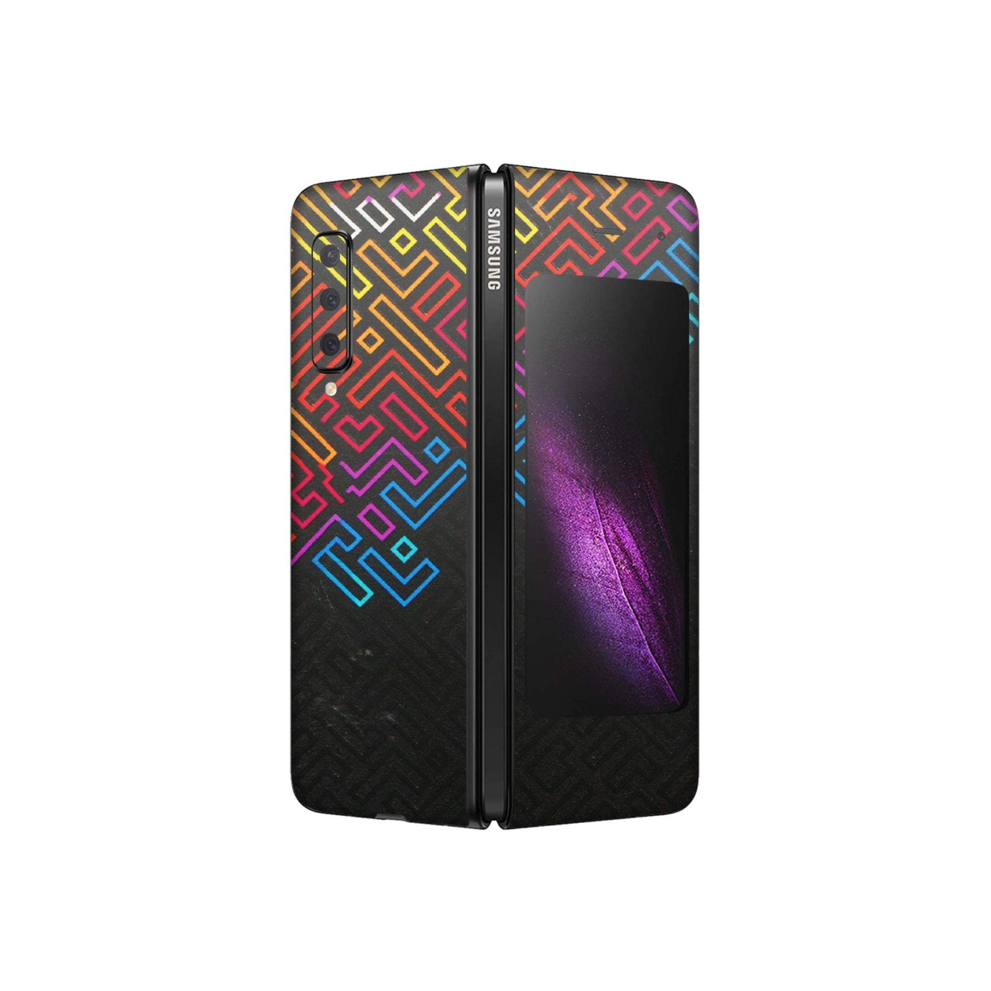 Samsung M/F/Note/Flip and C Phone Skins (All Models) - Dotme Pattern Art - 3D Embossed Finish (L-121) Samsung Galaxy Fold