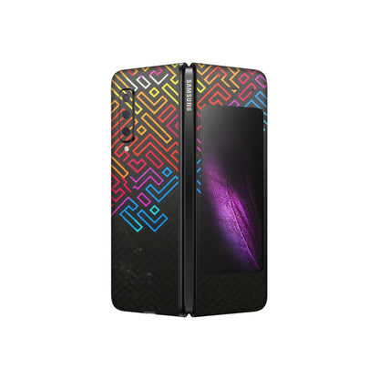 Samsung M/F/Note/Flip and C Phone Skins (All Models) - Dotme Pattern Art - 3D Embossed Finish (L-121) Samsung Galaxy Fold