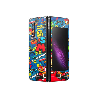 Samsung M/F/Note/Flip and C Phone Skins (All Models) - Super Mario Kart - 3D Embossed Finish (L-140) Samsung Galaxy Fold