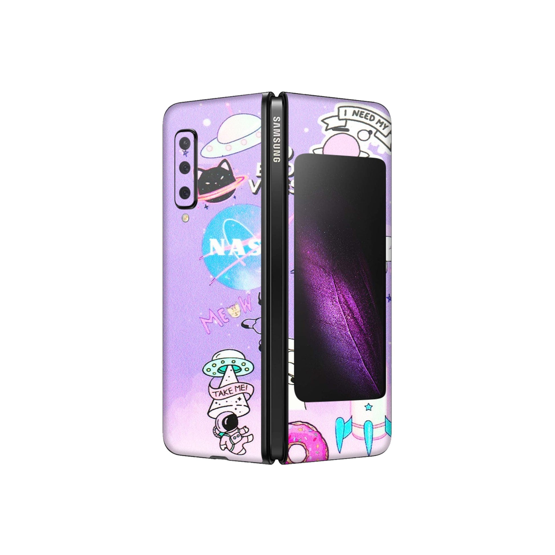 Samsung M/F/Note/Flip and C Phone Skins (All Models) - I Need My Nasa Skin - 3D Embossed Finish (L-149) Samsung Galaxy Fold