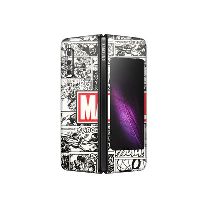 Samsung M/F/Note/Flip and C Phone Skins (All Models) - Marvel Comic - 3D Embossed Finish (L-171) Samsung Galaxy Fold