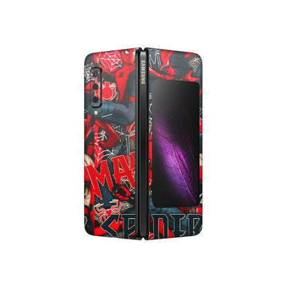 Samsung M/F/Note/Flip and C Phone Skins (All Models) - SpiderMan Cool - 3D Embossed Finish (L-188) Samsung Galaxy Fold