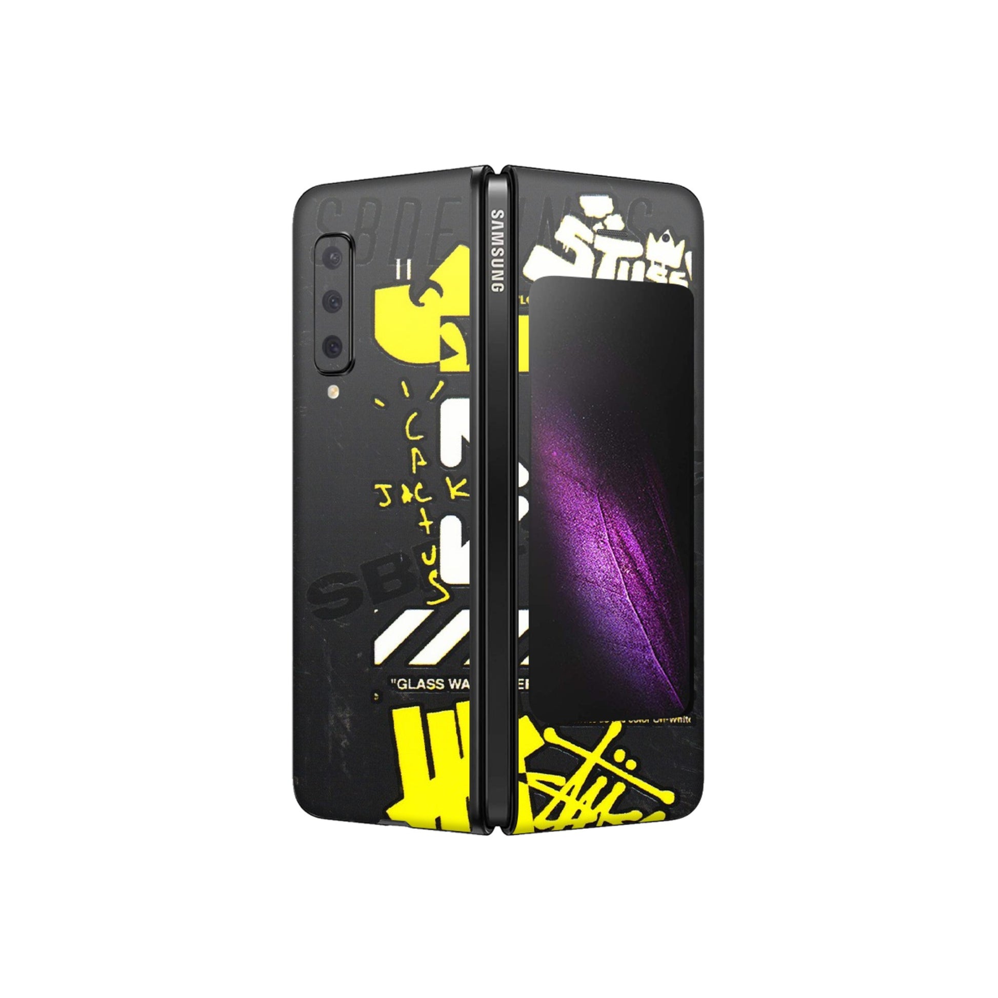 Samsung M/F/Note/Flip and C Phone Skins (All Models) - Anti Social Graffiti - 3D Embossed Finish (L-198) Samsung Galaxy Fold