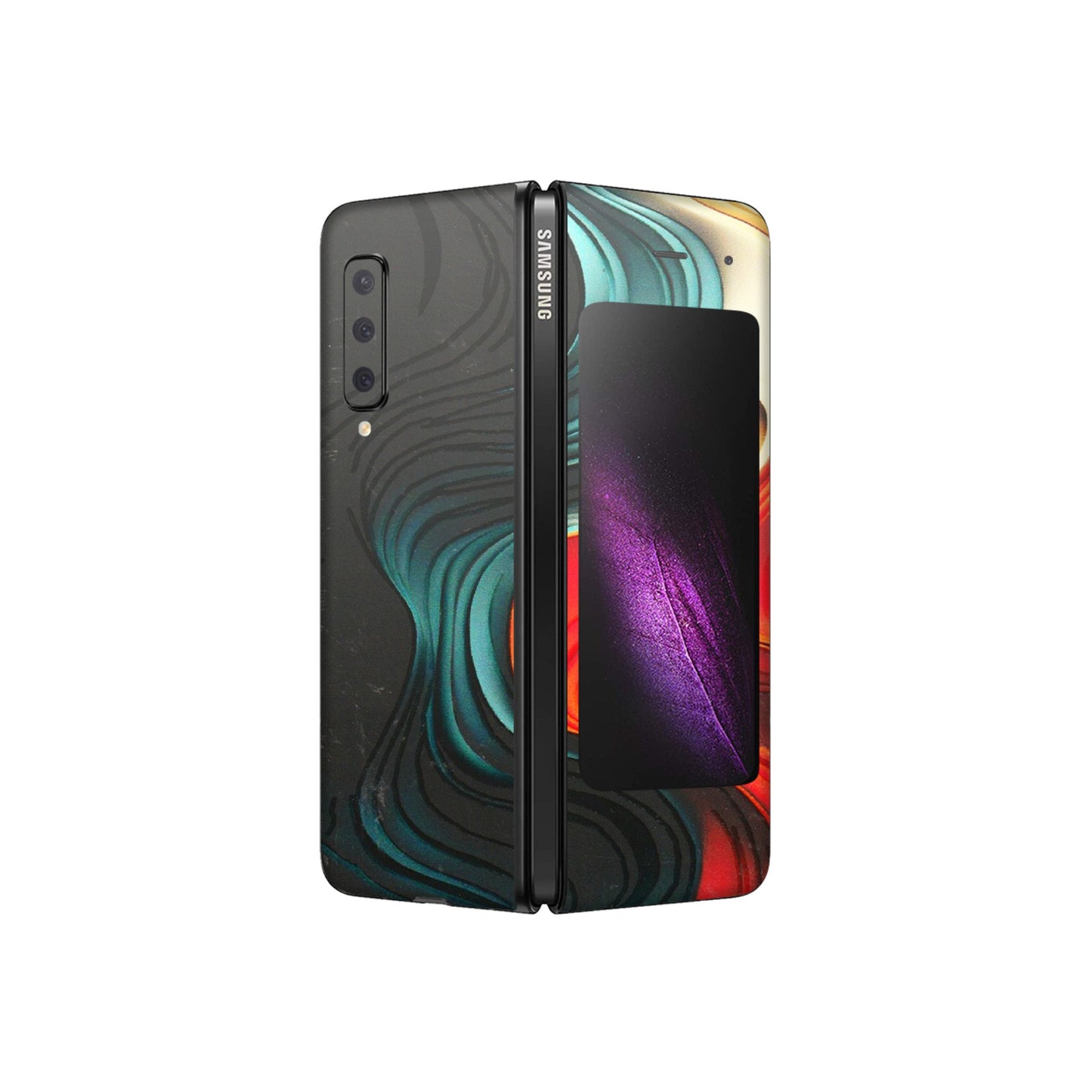 Samsung M/F/Note/Flip and C Phone Skins (All Models) - The Silky Swirl - 3D Embossed Finish (L-240) Samsung Galaxy Fold