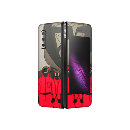 Samsung M/F/Note/Flip and C Phone Skins (All Models) - Squid Game Hero - 3D Embossed Finish (L-245) Samsung Galaxy Fold