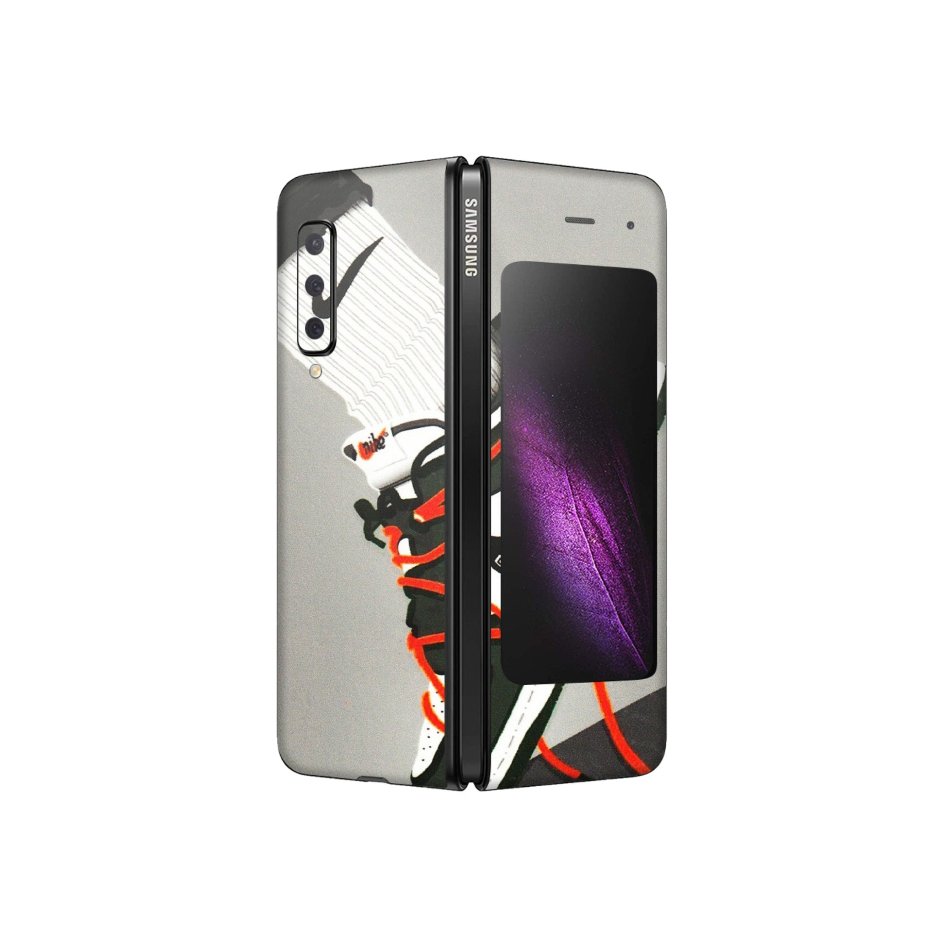 Samsung M/F/Note/Flip and C Phone Skins (All Models) - New Grey Sneaker - 3D Embossed Finish (L-261) Samsung Galaxy Fold