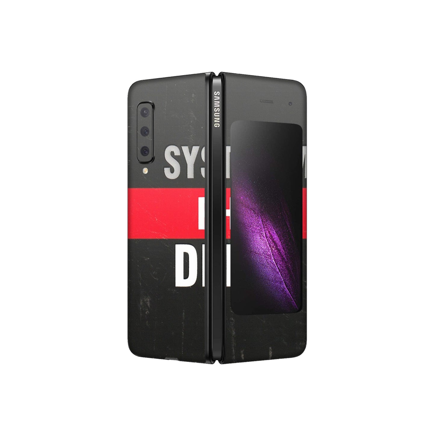 Samsung M/F/Note/Flip and C Phone Skins (All Models) - Systumm Phad Denge - 3D Embossed Finish (L-278) Samsung Galaxy Fold