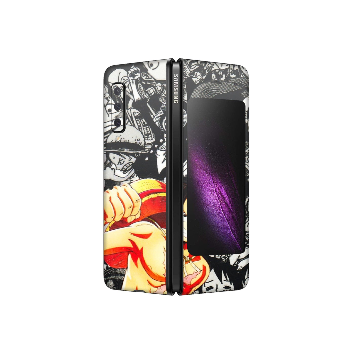 Samsung M/F/Note/Flip and C Phone Skins (All Models) - Anime Comics Games Doodles - 3D Embossed Finish (L-27) Samsung Galaxy Fold
